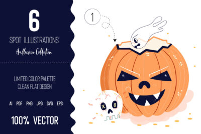 Outstanding and unique vector Halloween illustrations