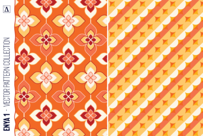 Back then - Retro look vector pattern collection